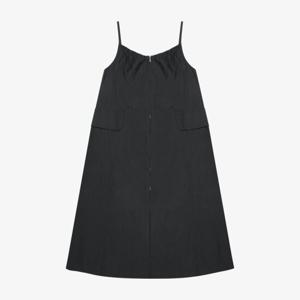 [베스띠벨리]넥 셔링 스트링 롱 원피스 BKOAF7505