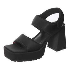 소다 글로벌 슈스파 여성 캐주얼 청키창 9CM 샌들 CLD555 (블랙)