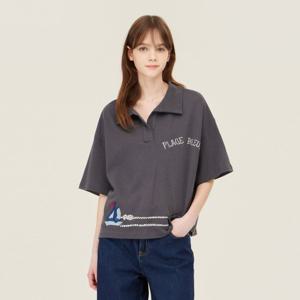 [베네통] 카라 반팔 티셔츠 BATSF7531