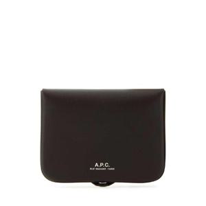 A.P.C. Dark brown leather card holder PXAWVH63176 CAE