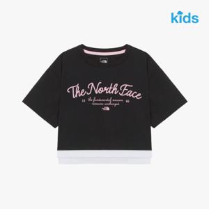 노스페이스 키즈 NT7UR17 걸즈 아이스데이 반팔 라운드 티셔츠