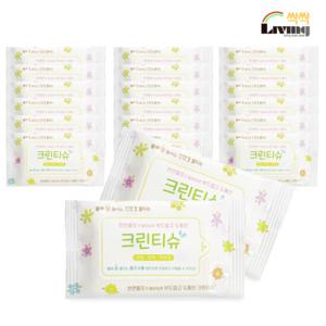 리빙싹싹 물에 잘풀리는 비데물티슈 10매 30개 휴대용