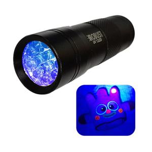 로버스트 UV랜턴 12LED 블랙라이트 자외선램프 형광물질 후레쉬