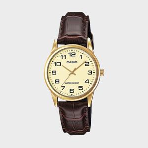 CASIO 카시오 MTP-V001GL-9B 남성시계 심플 가죽 손목시계