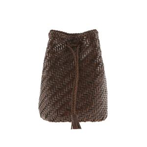 드래곤디퓨전 8838 DARK BROWN 폼폼 더블 점프 숄더백