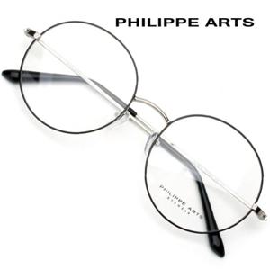 필립아츠 안경테 PA8005 C4 오버사이즈 동글이 안경 메탈테