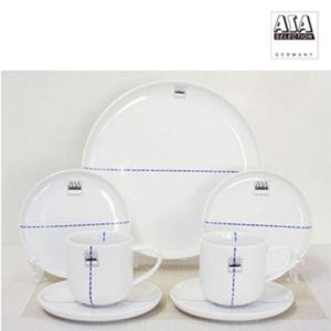 아사셀렉션 트렌디한 심플 클래식 스티치 자수 명품 티타임세트