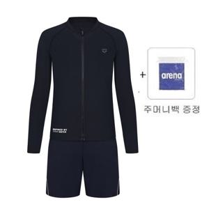 아레나]애쉬 남성 래쉬가드세트A4BM1PC71BLK_MN