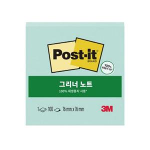 3M 포스트-잇 그리너 노트 654 애플민트