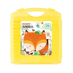 [모나미] 모니주 크레파스 24색 (노랑)