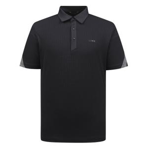 [링스] 남성 블럭 포인트 카라 티셔츠 L11D2TO309_BK