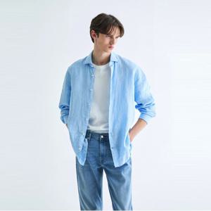 [공식][타미힐피거][Slim fit] 린넨 솔리드 셔츠(T12E1WSH120MT1