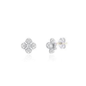 [GB] 튜더로즈 파베 다이아 14K 귀걸이 LEF24022D