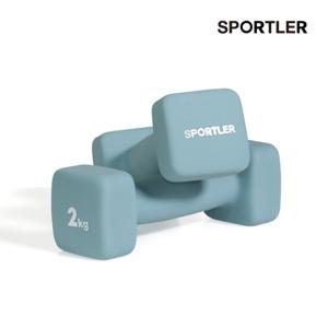 스포틀러 미용아령 네오프렌 여성 덤벨 미니 2kg 2개 세트