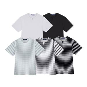 [클라이드]남녀공용 유니 헨리넥 반팔티 FOBTS204U