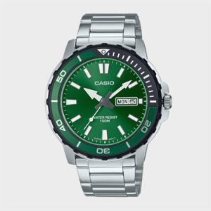 CASIO 카시오 MTD-125D-3A 해양스포츠 그린 메탈 남성시계
