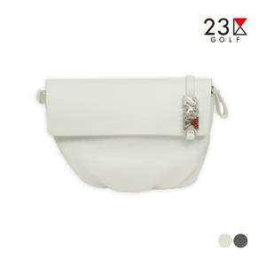 [23구골프][23구] 여성 로고포인트 레더 벨트 힙색 EL3LDH011