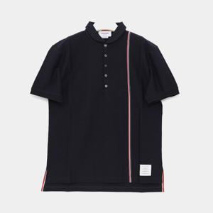 톰브라운 삼선 스트라이프 카라 반팔 티셔츠 MJP196A J0138 415