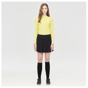 [링스골프][24SS]여성 솔리드 전체 주름 큐롯 L21D1PC274_BK