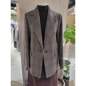 [ZOOC] 울블렌드 체크 싱글 자켓 (Z244MSF010)