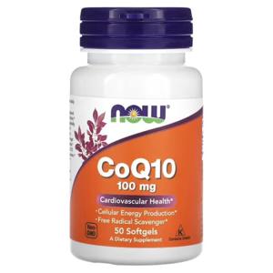 [해외직구] 나우푸드 CoQ10, 100mg 소프트젤 50정
