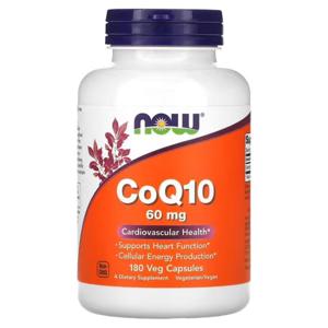 [해외직구] 나우푸드 CoQ10, 60mg 베지 캡슐 180정