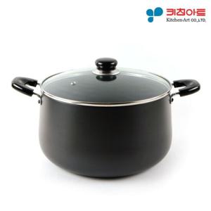 키친아트 쥬노 블랙 경질냄비 곰솥 28cm 국냄비 찌개