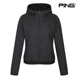 [핑]PING 여성 나일론 테잎 장식 후드 점퍼 121C1JP281 BK 점퍼