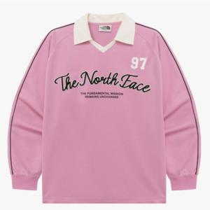 노스페이스 화이트라벨 공용 TNF 크루 칼라 긴팔 티 NT7TR04L
