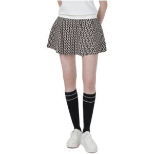 [헤지스골프] 베이지 여성 H패턴 A라인 스커트HWSK5B312I2