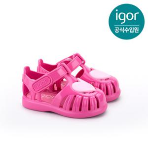 [이고르]토비 글로스 러브 젤리슈즈 푸시아 키즈샌들 IGSDL4M2F