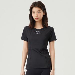 [정가 65000원]르꼬끄 여성 베이직 기능성 반팔티 QP122ORS11_BLK