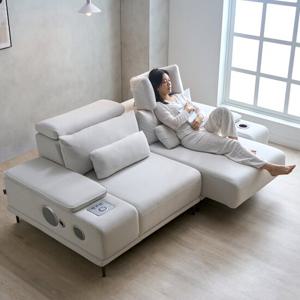 알토 전동 3인 리클라이너 슬라이딩 확장형 모션소파 (최대 990mm 확장 8단계 헤드레스트 리모콘 쇼파침대)