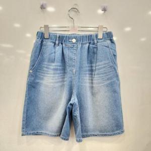애플핑크 HC07 4부 워싱 난스판 데님팬츠 JBP9U345GST