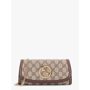 GUCCI Blondie GG supreme fabric and leather shoulder bag 725215K9GSG