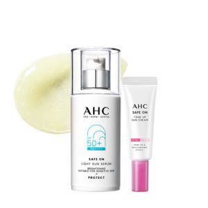 AHC 세이프온 라이트 선세럼 40ml+톤업선크림 20ml(SPF50+/PA++++)