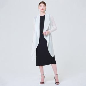 [요이츠]숄카라 하프 플리츠 하프 가디건 자켓_YI06WNPJK32