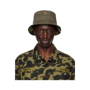 BAPE 버킷햇 그린 리버서블 퍼스트 카모 원 포인트 버킷햇 241546M140000