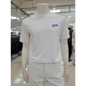 바쏘옴므 세이브존05 화이트아트윅반팔라운드티셔츠 WSY2KR50AWH