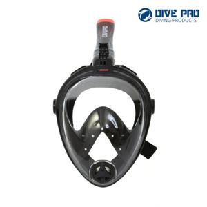 다이브프로 풀페이스스노쿨링 스노쿨링마스크풀페이스 스노쿨세트 DP-260FD BK