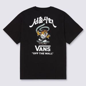 [VANS] 공용 서울 타이거 반소매 티셔츠 VN000U07BLK
