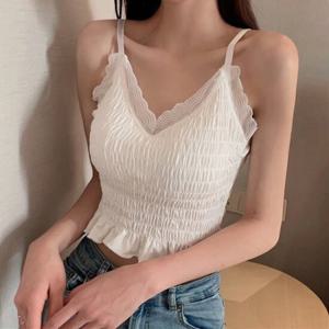 [올리비에스클로젯] 스모크 밴딩 캡내장 민소매 티셔츠_O2505TS073B