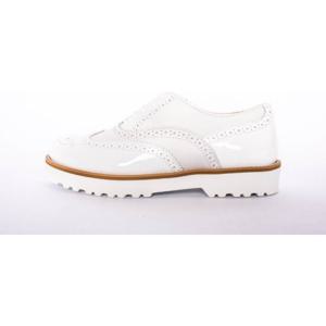 호간 화이트 페이턴트 가죽 옥스포드 HXW2590R3208EP B001