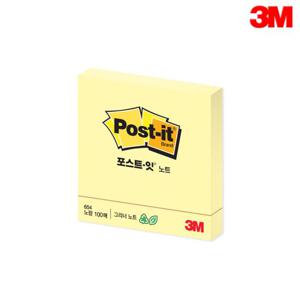 3M포스트잇 그리너노트 654-RC 76x76mm 1패드100매/쓰리엠포스트잇/3M포스트잍