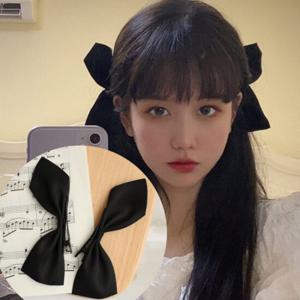 할라 리본 포인트 집게핀 헤어핀