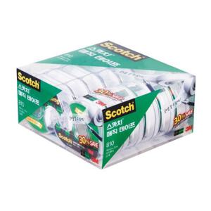 3M 스카치 매직테이프 810D-12 세이빙 팩 18x30m