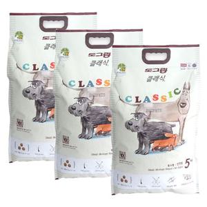 [친절한도그씨]도그랑 클래식 5kg ×3개 전연령 애견사료