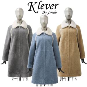 [진도 Klever]밍크카라 램 코트(K3W3BC80)