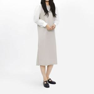 여자원피스 홀릭 HSC003 여성 원피스 셔츠 레이어드 하객 드레스