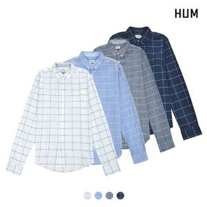 [HUM]유니) 윈도우 체크 슬럽셔츠(H172H202A)